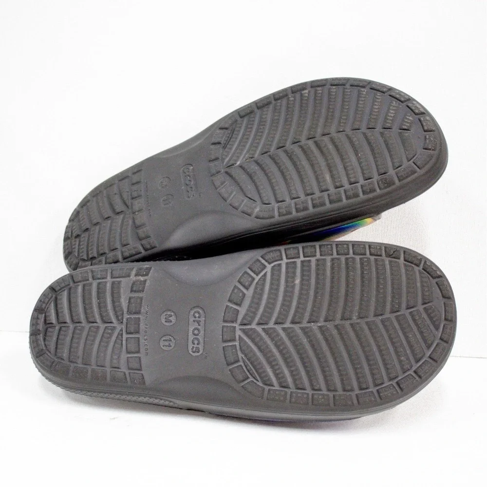 Crocs Classic Slide Tie Dye Multicolor Comfort Slip Ons Mens Size 11 Flip Flop